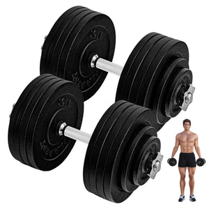200Lbs Adjustable Dumbbell Set, Versatile Dumbbells with Weight Plates, Star Lock Collars, and Connector for Customizable Strength Training