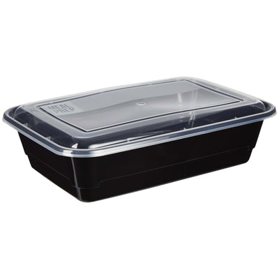 Meal Prep Food Storage Containers, Set of 10, Bpa-Free Single Compartment with Lids