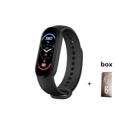 M6 Smart Watch Men Women Fitness Tracker Smartwatch Blood Pressure Heart Rate Monitor Fitness Band Smartbracelet for Android Ios