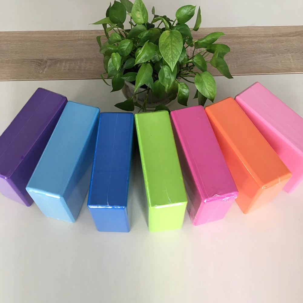 2Pcs Yoga Block EVA Foam Brick Stretching Aid Gym Pilates Exercise Fitness Tool Yoga Block Exercise Fitness Sport