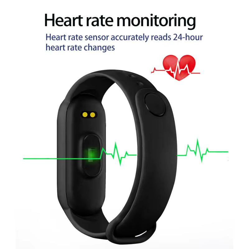 M6 Smart Watch Men Women Fitness Tracker Smartwatch Blood Pressure Heart Rate Monitor Fitness Band Smartbracelet for Android Ios
