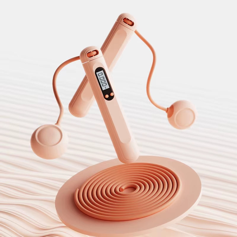 ABS Quality Digital Smart Jump Rope Gym Equipment Anti-Slip Handle Multiple Combinations Cordless Customized Logo Print Skipping