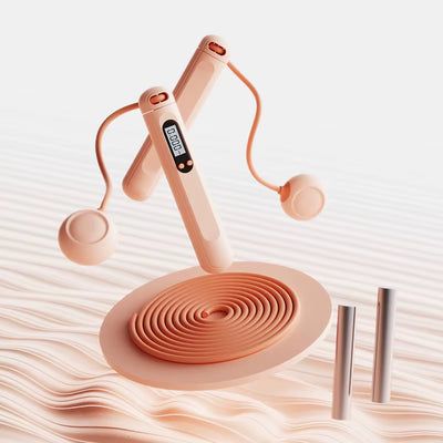 ABS Quality Digital Smart Jump Rope Gym Equipment Anti-Slip Handle Multiple Combinations Cordless Customized Logo Print Skipping