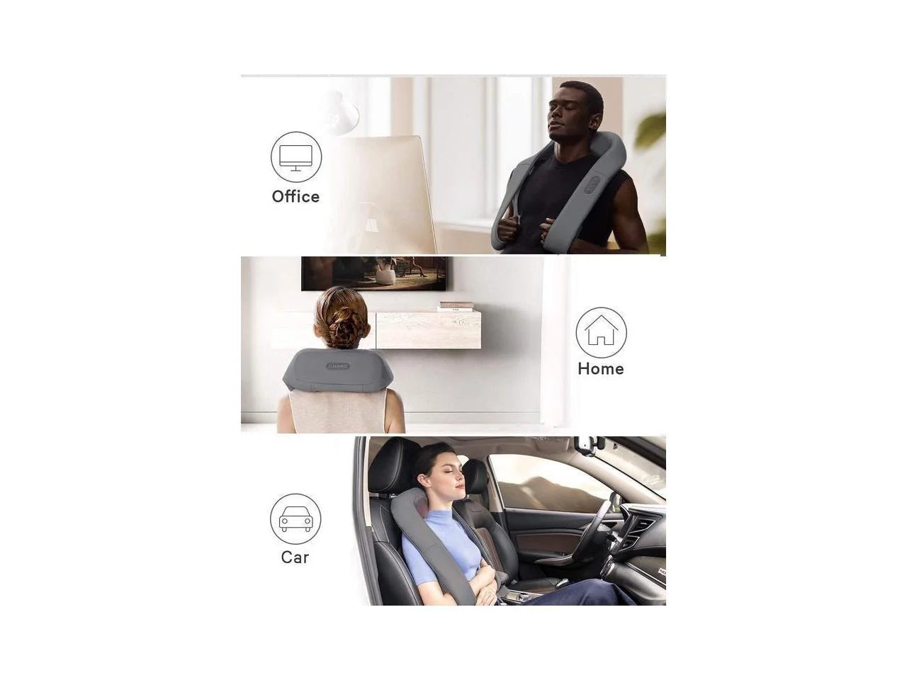 Shoulder & Neck Massager with Shiatsu Kneading Massage and Heat -