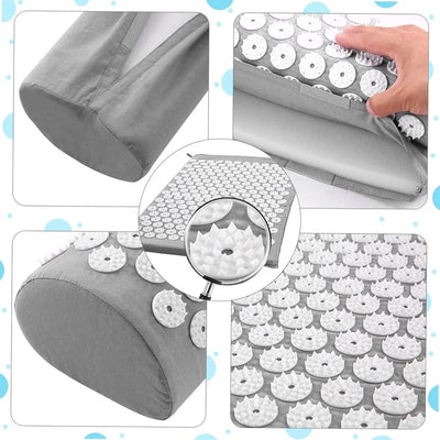 Acupressure Mat and Pillow Set