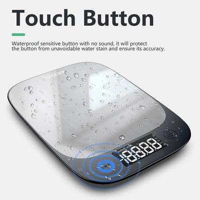 Clearance OZ/ML/G Kitchen Scale Stainless Steel Food Weighing Scale LED Display Bluetooth