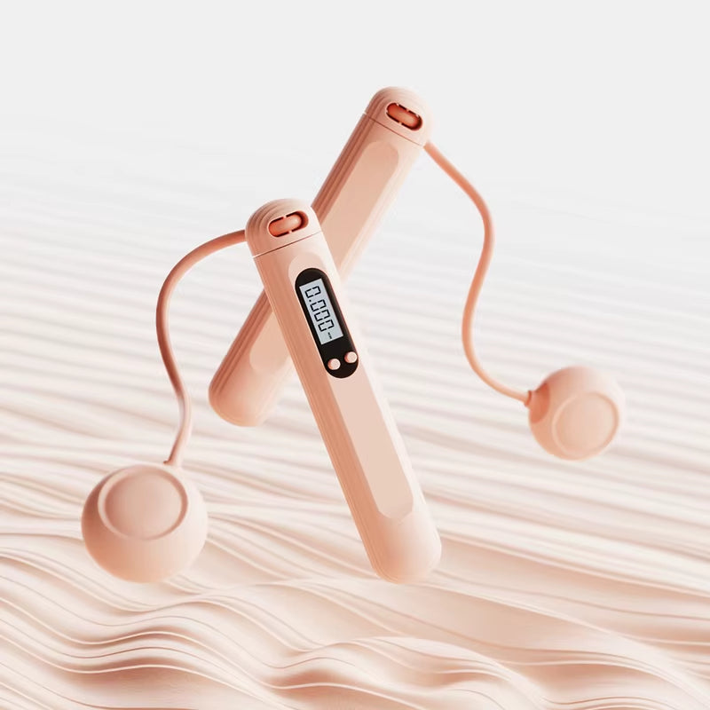 ABS Quality Digital Smart Jump Rope Gym Equipment Anti-Slip Handle Multiple Combinations Cordless Customized Logo Print Skipping