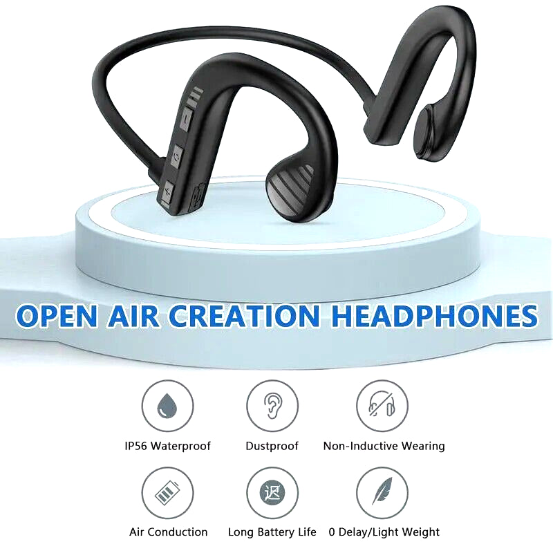 Bone Conduction Headphones Bluetooth Wireless Headset Outdoor Sport Earbuds USA