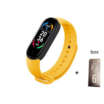 M6 Smart Watch Men Women Fitness Tracker Smartwatch Blood Pressure Heart Rate Monitor Fitness Band Smartbracelet for Android Ios