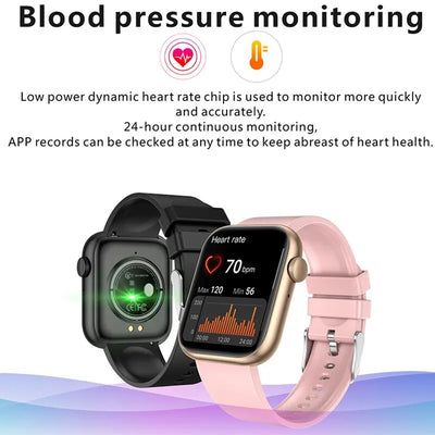 Smart Watch for Women Full Touch Screen Bluetooth Call Waterproof Watches Sport Fitness Tracker Smartwatch Lady Reloj Mujer