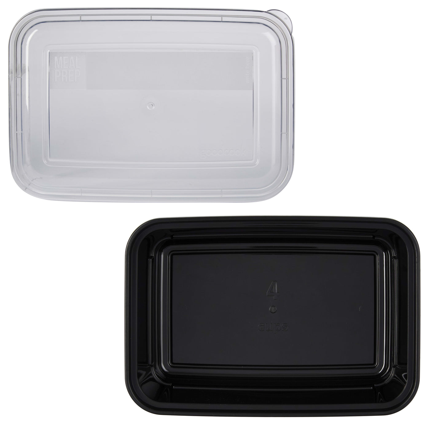 Meal Prep Food Storage Containers, Set of 10, Bpa-Free Single Compartment with Lids