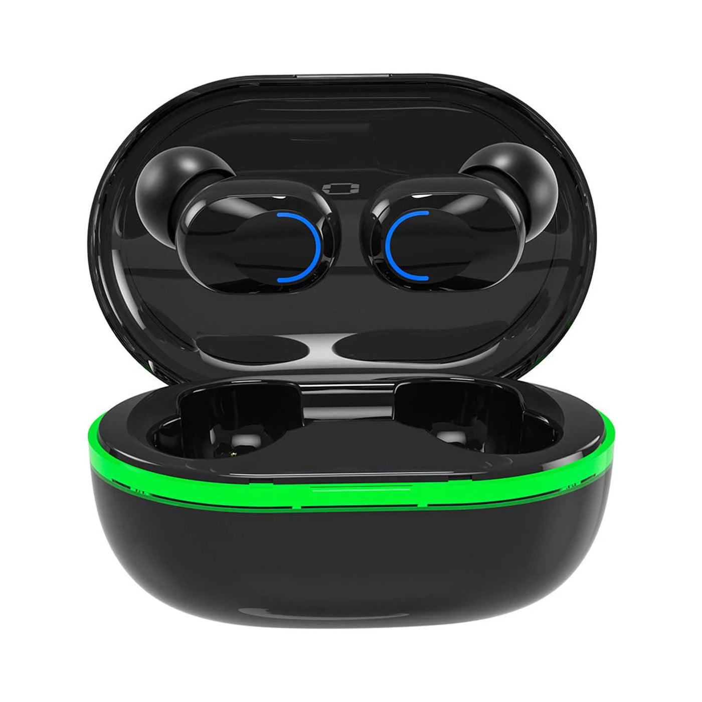 Waterproof Wireless in Ear Earbuds with Charging Case, F/Black-1