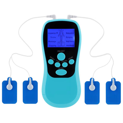 8 Modes Dual Channel Massager TENS EMS Unit 15 Intensity Muscle Stimulator for Pain Relief Therapy Electronic Pulse Massage