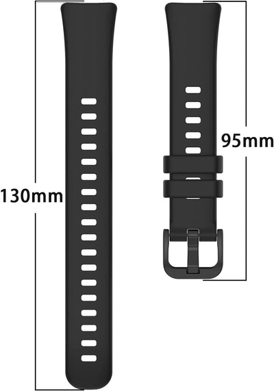 2-Pack Soft Sport Bands Compatible with Huawei Band 8/Huawei Band 9 Quick Release Replacement Wristband for Woman Man (Black/Navy)