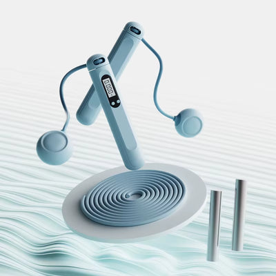 ABS Quality Digital Smart Jump Rope Gym Equipment Anti-Slip Handle Multiple Combinations Cordless Customized Logo Print Skipping