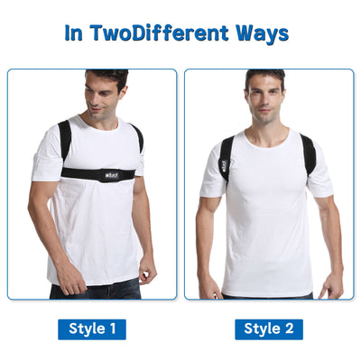 Posture Corrector Brace for Women Men,Back Brace for Posture for Women and Men with Adjustable Shoulder Braces and Cushion Pads,Corrects Hunching&Bad Posture&Shoulder Neck Pain