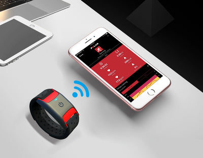 Bluetooth Heart Rate Monitor Armband, Wrist Waterproof Wrist Heart Rate Monitor Works with Wahoo Polar X-Fitness Apps