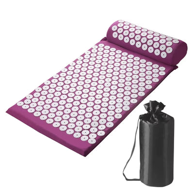 Hot Selling Yoga Massage Acupuncture Foot Cushion Pillow Set Shakti Mat Acupressure