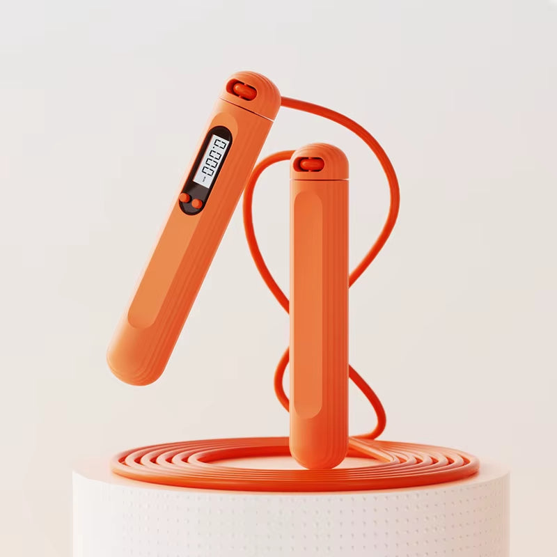 ABS Quality Digital Smart Jump Rope Gym Equipment Anti-Slip Handle Multiple Combinations Cordless Customized Logo Print Skipping