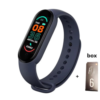 M6 Smart Watch Men Women Fitness Tracker Smartwatch Blood Pressure Heart Rate Monitor Fitness Band Smartbracelet for Android Ios