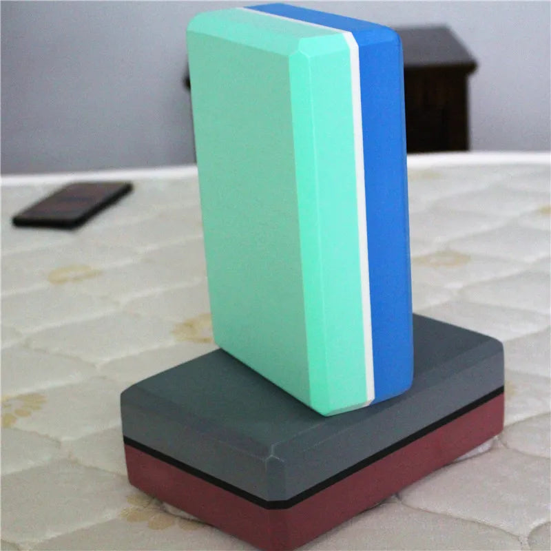Yoga Block Multi Colors Pilates EVA Yoga Brick Gym Foam Stretching Aid Gym Pilates Yoga Block Exercise Fitness Sport