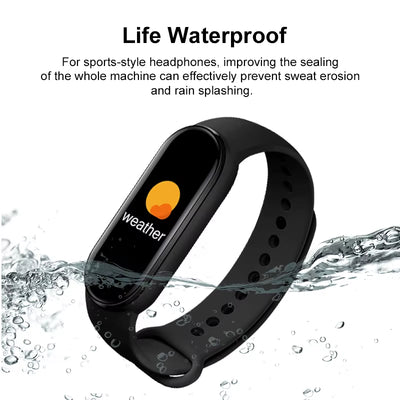 M6 Smart Watch Men Women Fitness Tracker Smartwatch Blood Pressure Heart Rate Monitor Fitness Band Smartbracelet for Android Ios